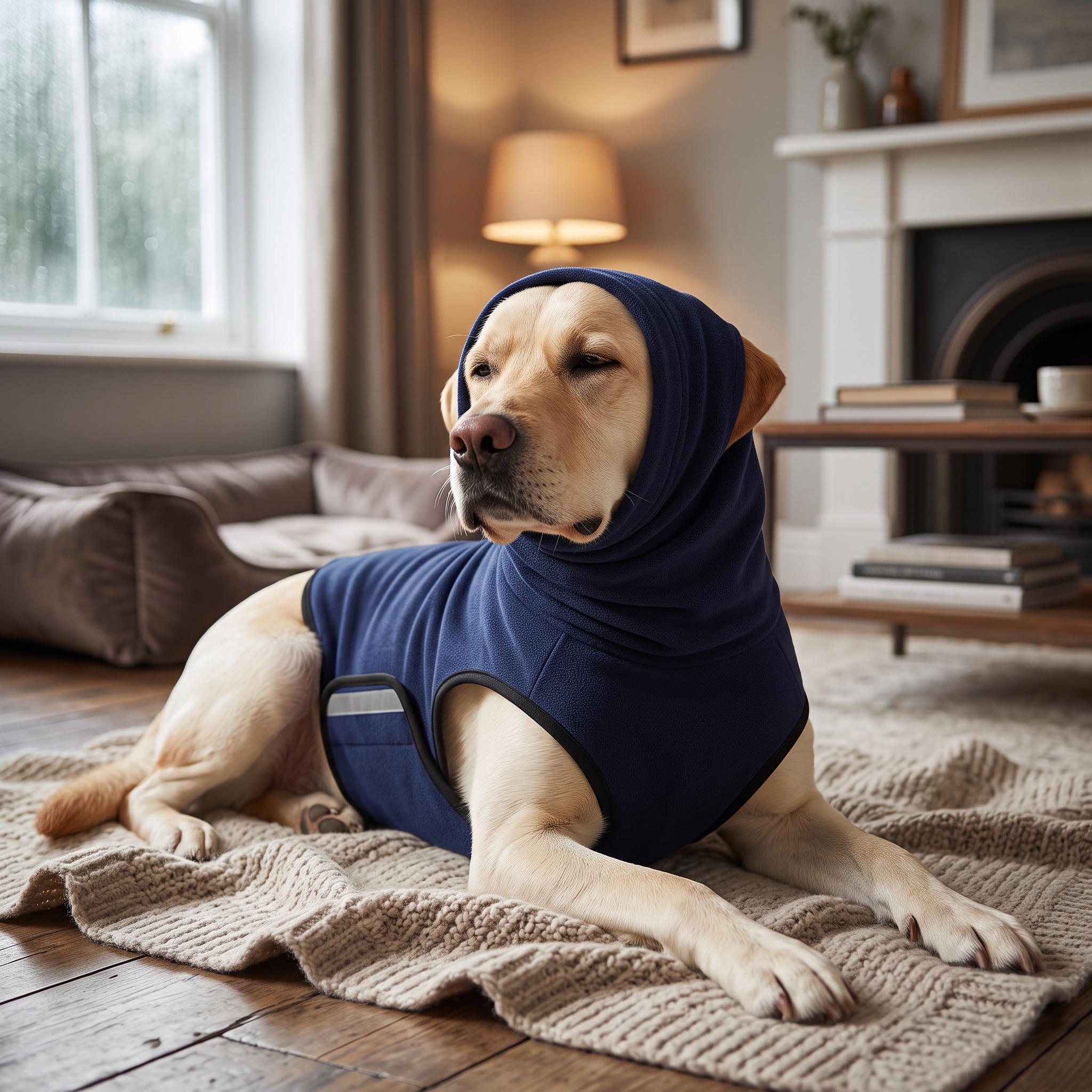 Dog Anxiety Vest - Calming Thunder Jacket for Storms, Fireworks & Separation